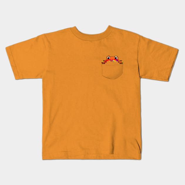 Pocket Frog Kids T-Shirt by HappyFrogsCBD